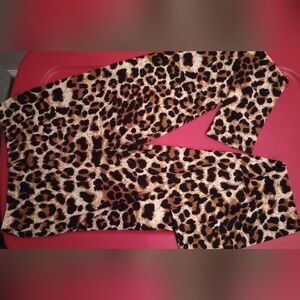 Chic Animal Print Pants